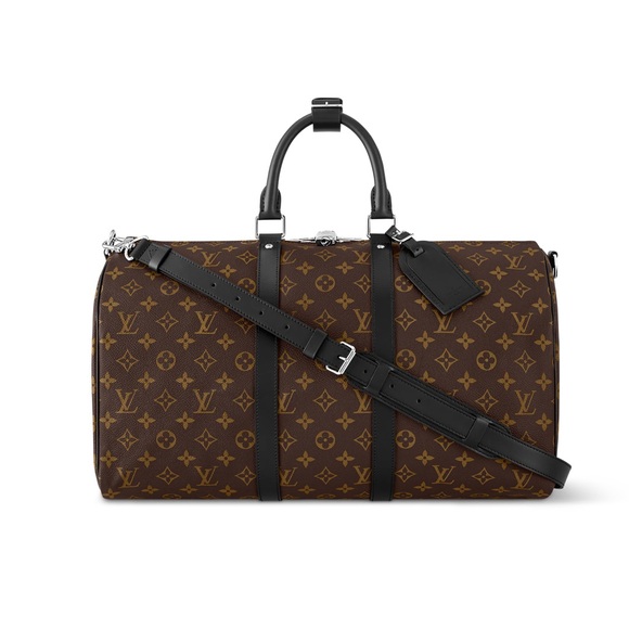 Louis Vuitton |  Keepall Bandoulière 45 bag Monogram Macassar - Picture 1 of 8